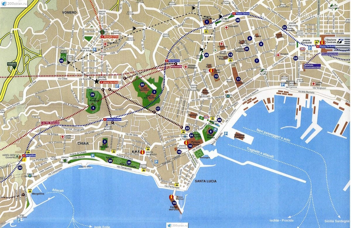 napoli mapa mesta