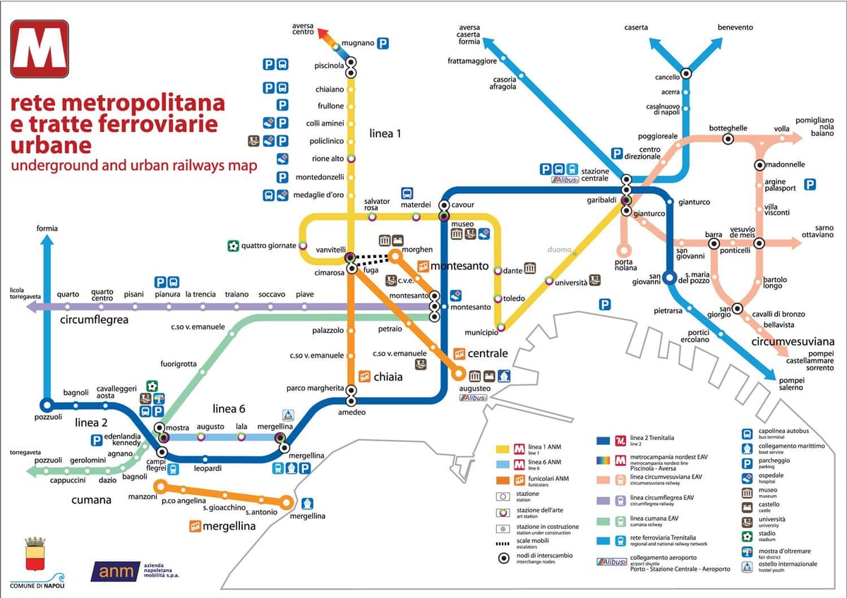 neapol autobus mapu