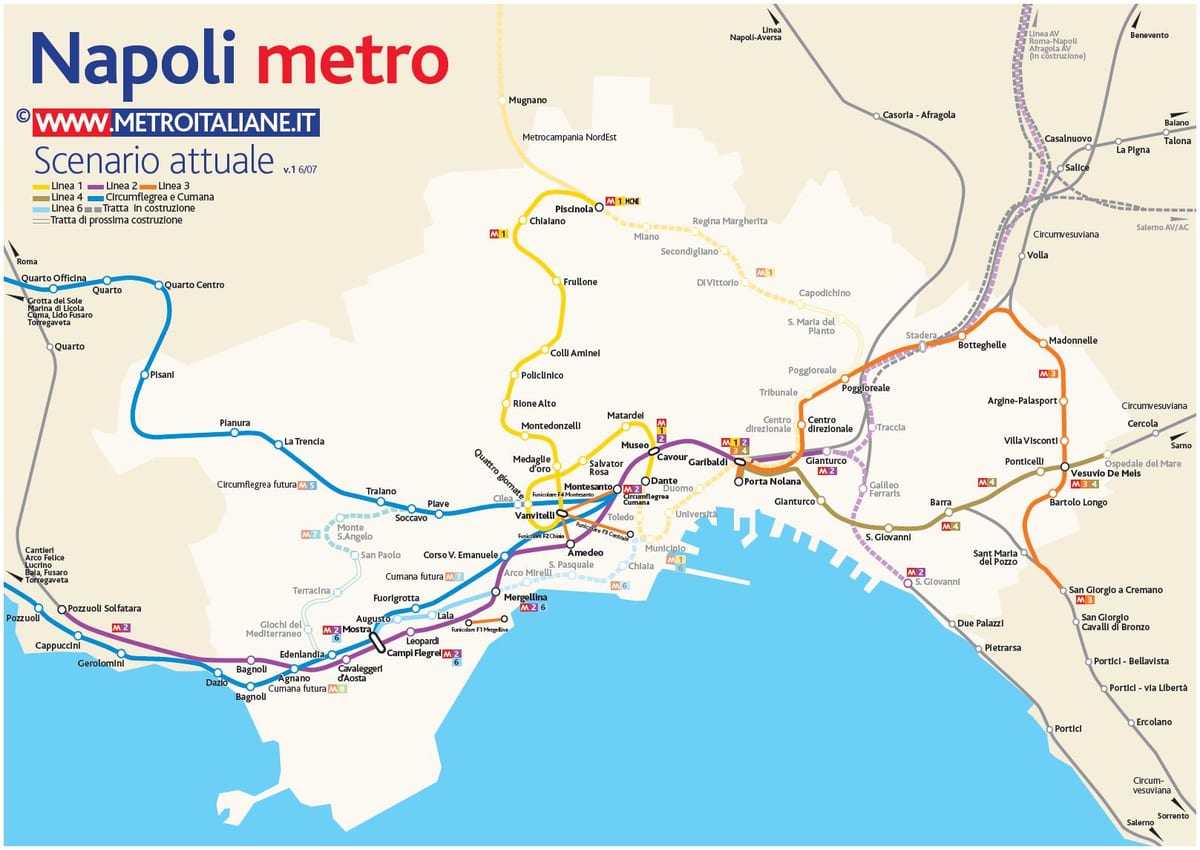 mapu naples metro