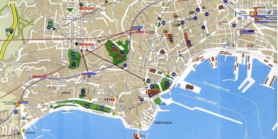 Napoli mapa mesta
