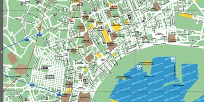 Neapol turistické atrakcie mapu