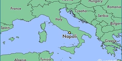 Mapa neapol, taliansko