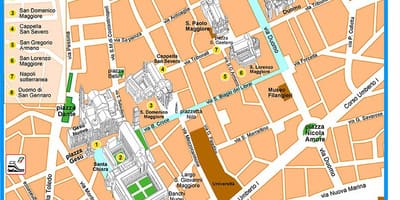 Mapa spaccanapoli naples
